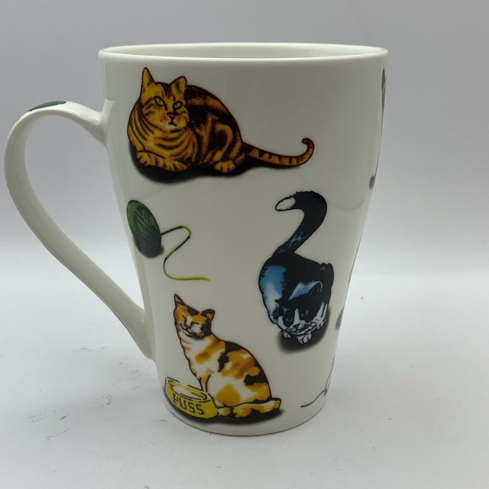 Paul Cardew Porcelain China Cat Coffee Tea Mug